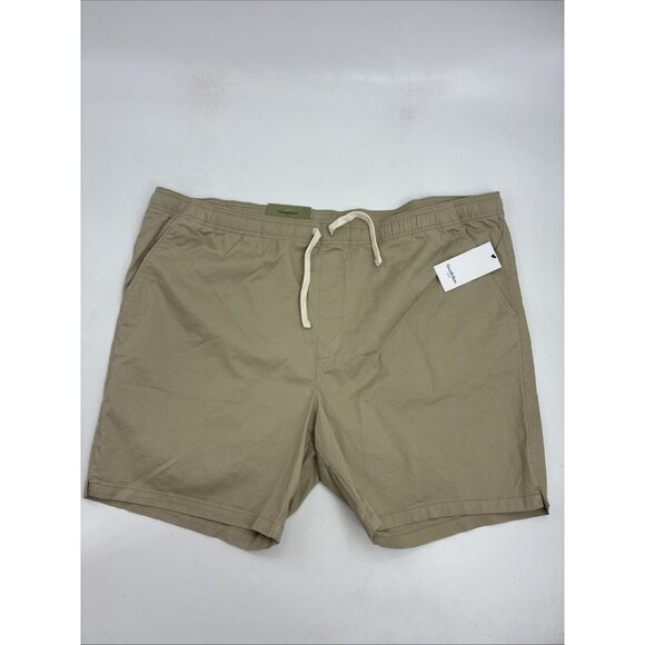 Goodfellow & Co Everyday Shorts Mens 2XL Khaki Drawstring Casual Summer - Picture 1 of 6